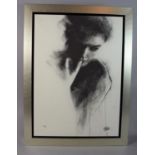 A Contemporary Keith Maiden Print, 'Lily', with Authentication Certificate No. 95, Numbered 47/95,