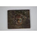 A Bronze Portrait Plaque of Beethoven by Franz Stiasny, 6.5 x 5.5cms