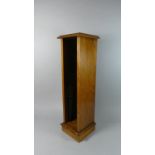 An Oak CD Stand, 73cms High