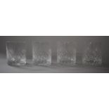 A Set of Four Cut Glass Tumblers