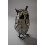 A Metal Study of an Long Eared Owl, 18cms High