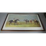 A Large John Frederick Herring Racing Print, 'Preparing To Start For The Doncaster Gold Cup, 1825,