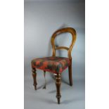 A Victorian Mahogany Balloon Back Side Chair