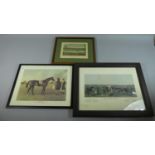 Three Horse Racing Prints