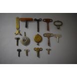 A Collection of Watch Keys and Pendulums