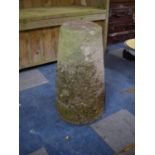 An Antique Hand Cut Sandstone Staddle Stone, 58cms High