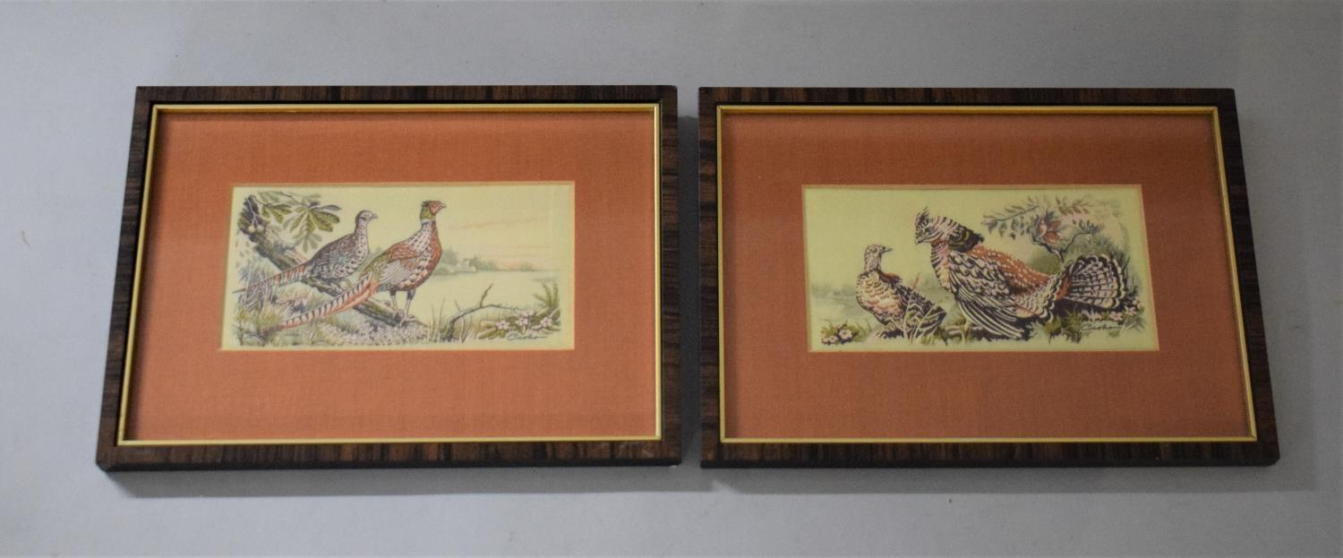 A Pair of Cash's Silks - Collector Series Birds, Pheasants