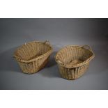 Two Wicker Linen Baskets