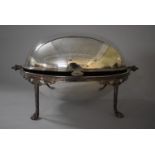 A Silver Plated Early 20th Century Kidney / Breakfast Dish, 31cms Wide