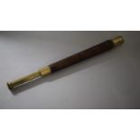 An Early 19th Century Two Draw brass and Leather Telescope by Owen Owens of Liverpool