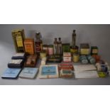 A Collection of Vintage Chemists Bottles, Dressings and Ointments