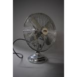 A Carlton Classic Chrome Table Top Fan