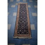 A Fine Hand-Made Tabriz Runner, 280 x 77cms