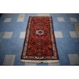 A Persian Hand-Made Nahavand Rug, 210 x 104cms