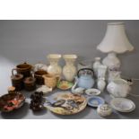 A Collection of Ceramics to Include Hornsea Heirloom, Wedgwood Interiors Vases, Aynsley