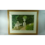 A Framed Print, 'Peers Garden', 54 x 38cms