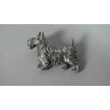 A Silver Brooch in the Form of a Scottie Dog, B'ham 1944