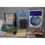 A Collection of Books, Travel Guides and Maps to Include a Boxed Set of Taride's Road Map of