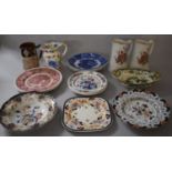 A Collection of 19th Century and Later Ceramics to Include imari Pattern Plates, Mason's