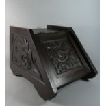 An Edwardian Carved Welsh Oak Coal Scuttle with Dragon Decoration to Lift Up Lid and Sides
