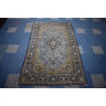 A Fine Persian Hand-Made Ghom Rug, 241 x 143cms