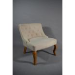 A Modern Button Upholstered Ladies Nursing Chair