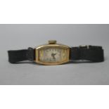 An Early 20th Century Ladies 9 Carat Gold Cased Wrist Watch, 8.3gms Gross Weight, Movement in Need