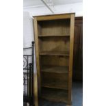 A Modern Four Shelf Open Book or Display Shelf Unit, 80cms Wide
