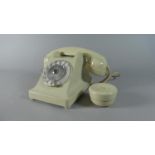 A Vintage Ericsson Ivory Bakelite Telephone with Extra Listening Ear Piece Mounted at Rear