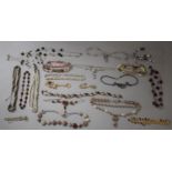 A Collection of Necklaces Etc. to Include Polished Stone Examples, Etc.