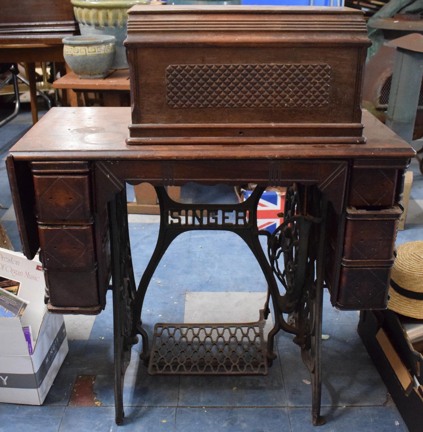 A Singer Treadle Sewing Machine, for Spares and Repair Only