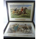 A Pair of John Leech Sporting Chromolithographs, 'No Consequence' and 'Gone Away!', 62 x 39cms