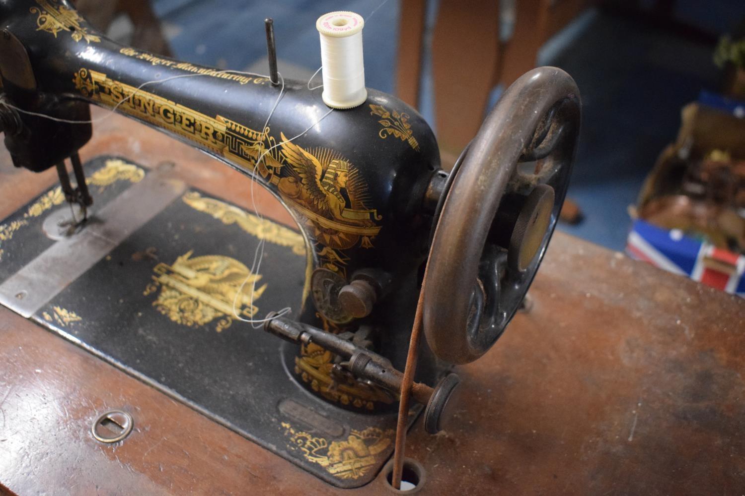 A Singer Treadle Sewing Machine, for Spares and Repair Only - Image 3 of 3