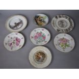 A Collection of 7 Decorated Plates to Include Coalport, Together with Boxes and Certificates