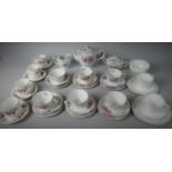 A Collection of Teawares to Include Shelley (Reg No. 781613) Teacups & Saucers, Floral Pattern Tea