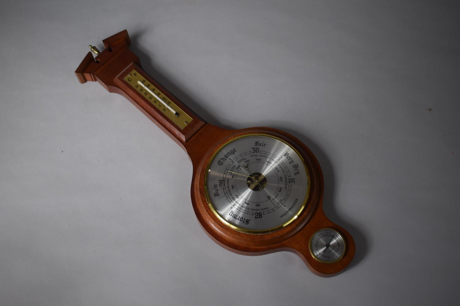 A Modern Wall Barometer Weather Master, 58cms High