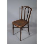 A Vintage Austrian Bentwood Side Chair by Thonet
