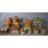 A Collection of Cottage Ware to Include Teapots, Pots, Egg Cups, Tea Set, Biscuit Barrel, to include