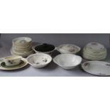 A Collection of Dinnerwares to Include Part Set of Palissy 'Sandon Rose' and Floral Example Both