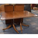 A Good Quality 19th Century Mahogany and Burr Walnut Crossbanded Extending Dining Table with Two