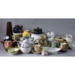 A Collection of Ceramics to Include Novelty Mad Hatter Teapot, Stoneware, Delft Jugs Etc.