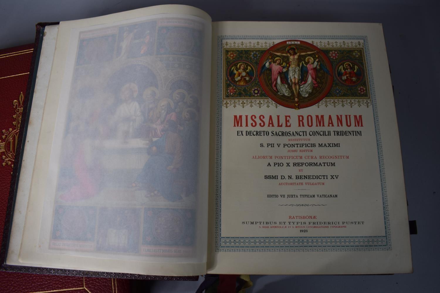 A 1912 Edition of Missale Romanum Together with a 1923 Example and a Miniature Common Prayer Book - Image 4 of 5