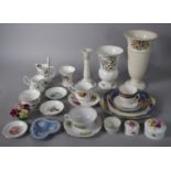 A Collection of Ceramics to Include Wedgwood Conway Vase, Aynsley Pembroke Vase, Wedgwood Hathaway