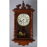 A Modern London Clock Company Ltd. Westminster Chime Wall Clock, 21 x 43cms High