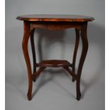 A Mahogany Two Tier Occasional Table, 66cms Wide