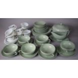 A Collection of Wedgwood Dinner Wares and a Glass Teaset