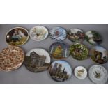 A Collection of Decorated Plates to Include Royal Doulton Canal, Limoges Wedgwood Birds, Royal