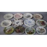 A Collection of Various Decorated Plates to Include Seven Shropshire Federation of Women's