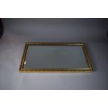 A Gilt Framed rectangular Bevel Edge Wall Mirror