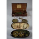 A 19th Century Cased set of Medicine Scales and Weights by J & W Holt, London Together with Set in